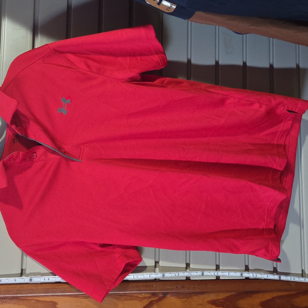 Under Armour Men's Vibrant Red Polo
